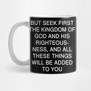 Matthew 6:33 Bible Verse Text NKJV Mug